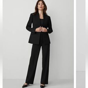 NWT Ann Taylor Size 6 Petite Black Pants Seasonless Stretch Trouser Leg 6P New!